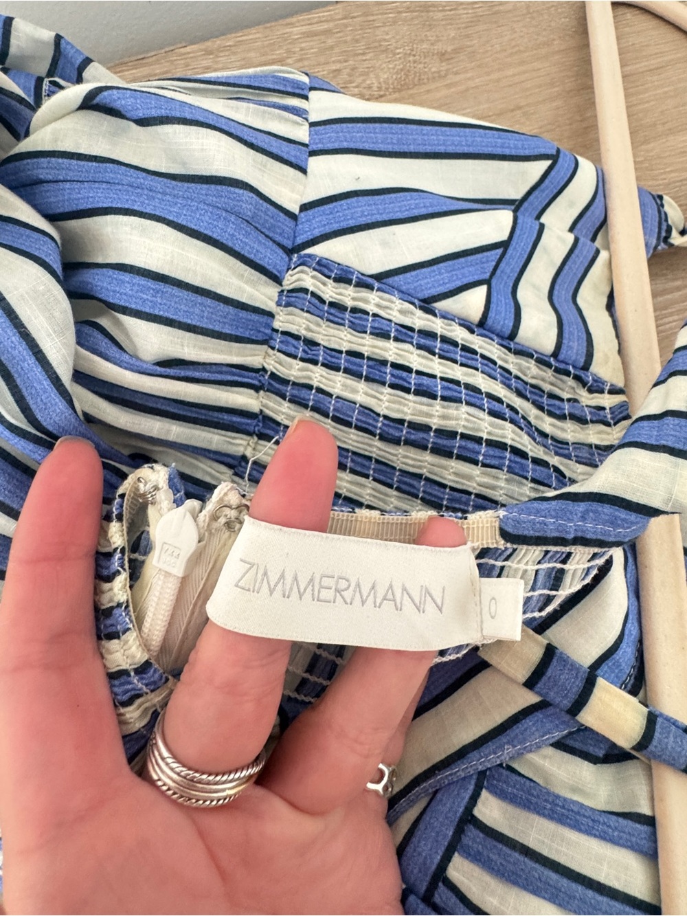 Zimmermann Blue and White Striped Sundress - Picture 2 of 4